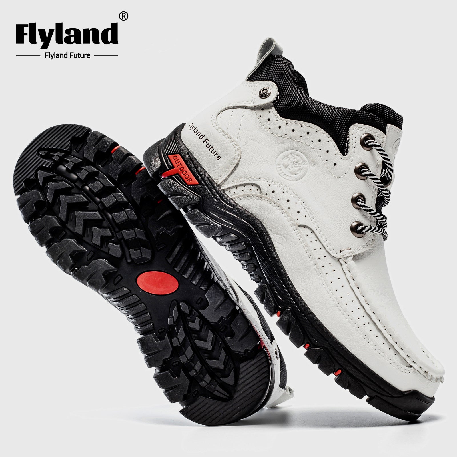 FLYLAND Men's Fashion Vintage Classical Genuine Leather Handmade Chukka Boots Daily Casual Work Office Shoes